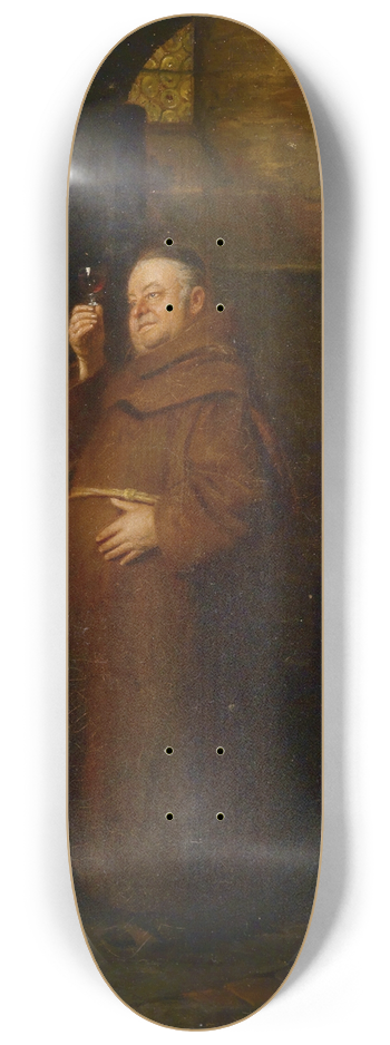Eduard von Grtzner - Mnch bei der Weinprobe 8.25 inch art skate deck