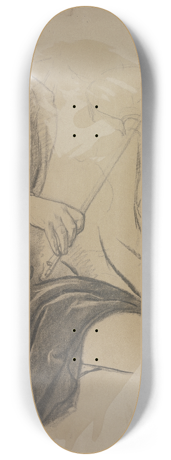 Eduard von Steinle - Violinist 8.25 inch art skate deck