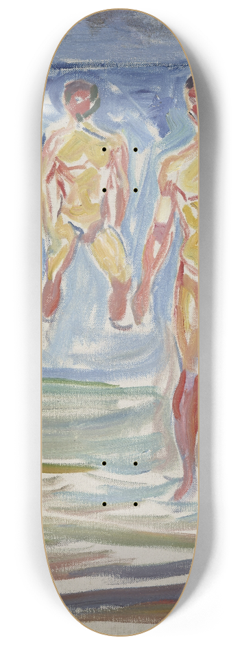 Edvard Munch - Bathing Men 8.25 inch art skate deck