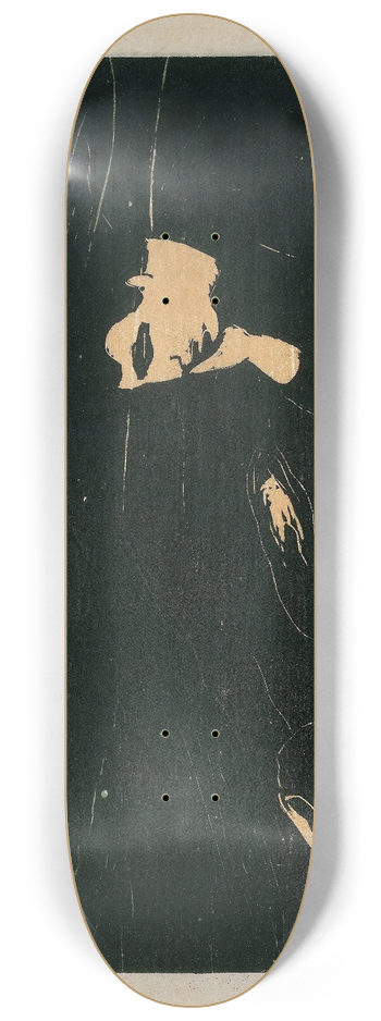 Edvard Munch - Melancholy III 8.25 inch art skate deck