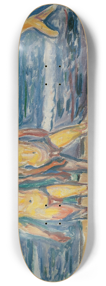 Edvard Munch - Mnner am Meer 8.25 inch art skate deck