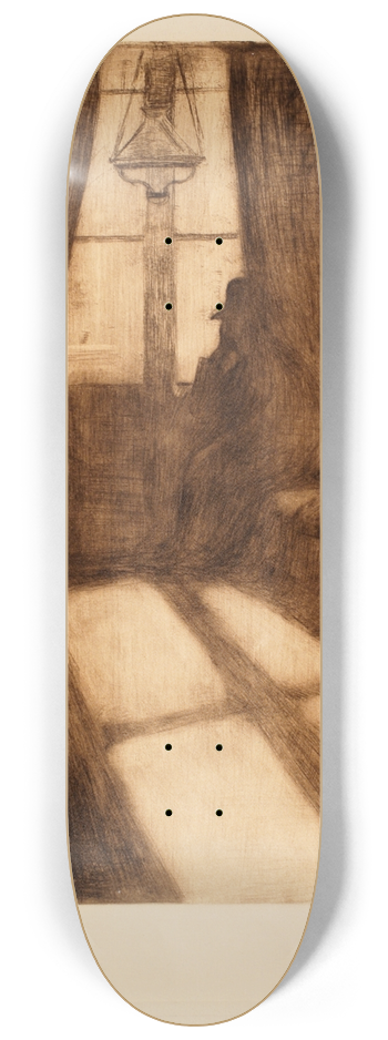 Edvard Munch - Moonlight (Moonlight. Night in St. Cloud) 8.25 inch art skate deck