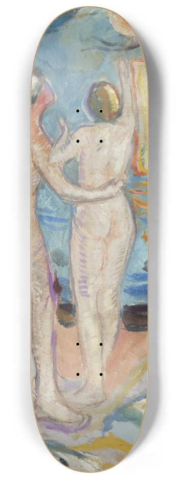 Edvard Munch - Nude Couple on the Beach 8.25 inch art skate deck