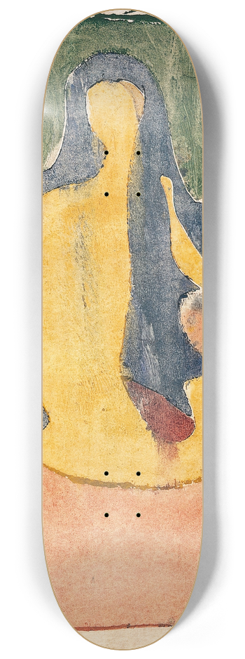 Edvard Munch - Sittende akt 8.25 inch art skate deck