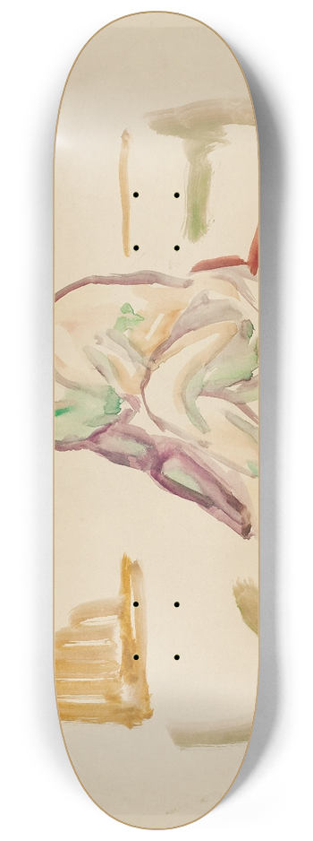 Edvard Munch - Sittende akt 8.25 inch art skate deck