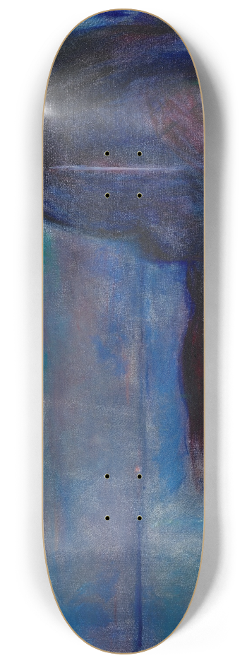 Edvard Munch - Starry Night 8.25 inch art skate deck