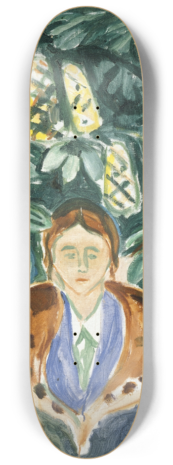 Edvard Munch - Under the Chestnut Tree 8.25 inch art skate deck