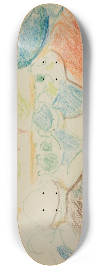 Edvard Munch - Untitled 17 8.25 inch art skate deck