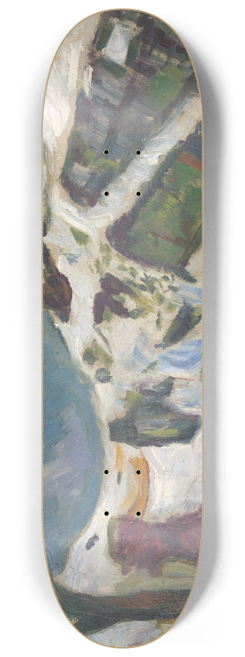 Edvard Munch - Winter Landscape from Krager 8.25 inch art skate deck