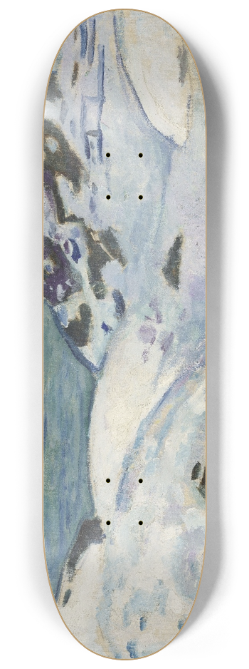 Edvard Munch - Winter on the Fiord 8.25 inch art skate deck