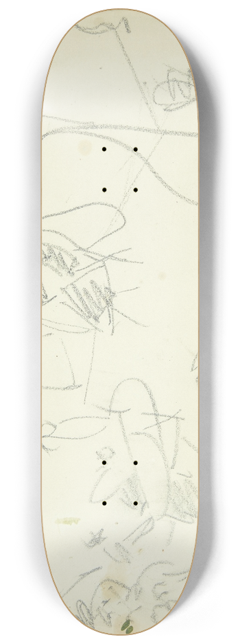Edvard Weie - Kompositionsstudie til Langelinje-billedet 8.25 inch art skate deck