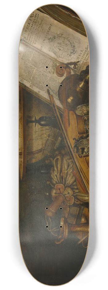 Edwaert Collier - Vanitas Still Life 8.25 inch art skate deck