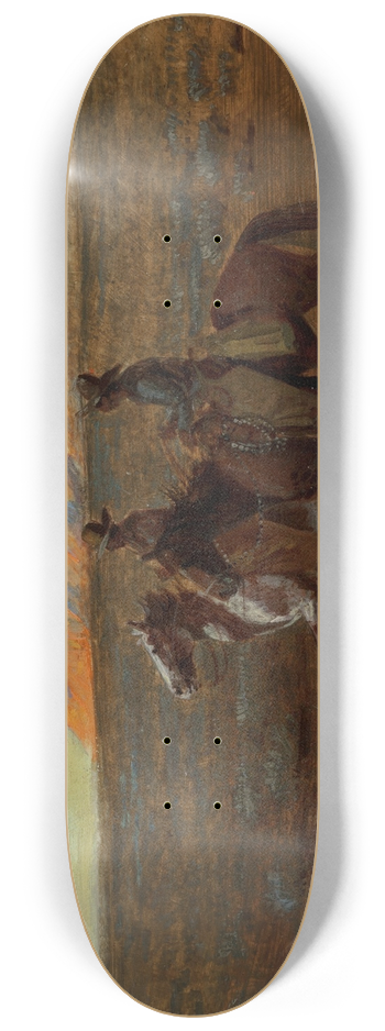 Edward Borein - Two Cowboys 8.25 inch art skate deck