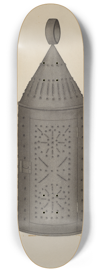 Edward D. Williams - Pierced Tin Lantern 8.25 inch art skate deck