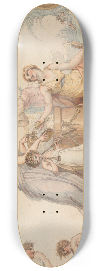 Edward Francis Burney - Allegory for Fall 8.25 inch art skate deck