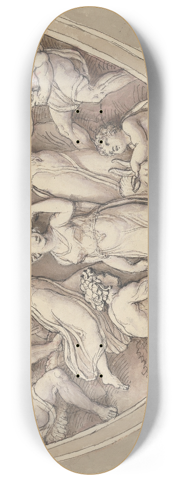 Edward Francis Burney - Bacchanalia. 8.25 inch art skate deck