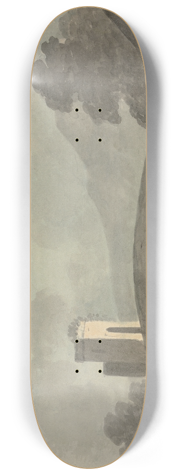 Edward Francis Burney - Bridge and Tower 8.25 inch art skate deck