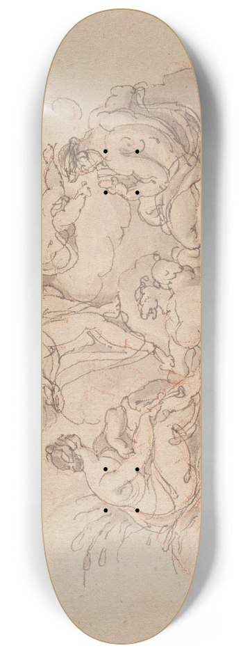 Edward Francis Burney - Erato and Pan 8.25 inch art skate deck