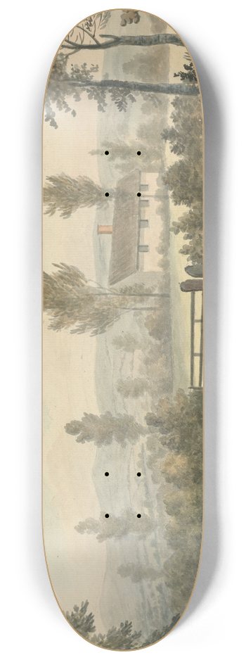 Edward Francis Burney - View at Rympton 8.25 inch art skate deck