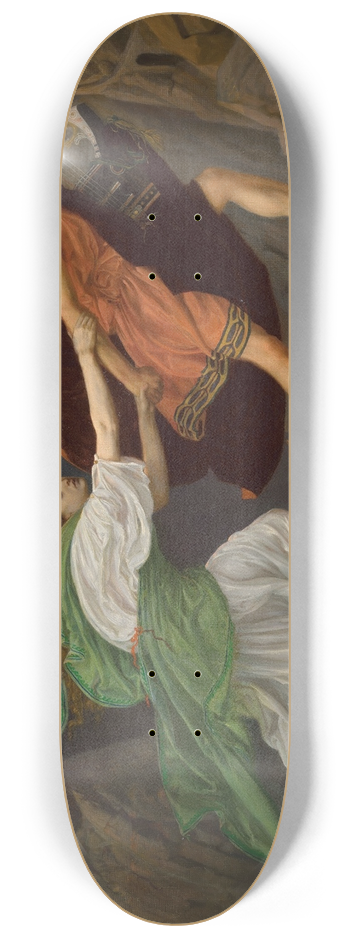 Edward John Poynter - Orpheus and Eurydice 8.25 inch art skate deck