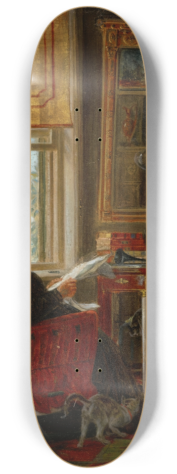Edward Lamson Henry - Totally Absorbed 8.25 inch art skate deck