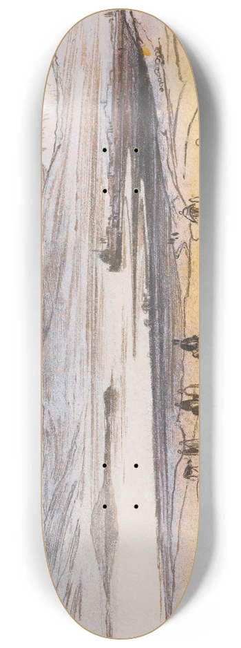 Edward Lear - Ioannina (Jannena), Greece 8.25 inch art skate deck