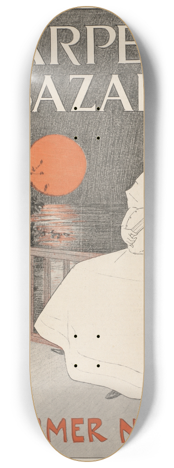 Edward Penfield - Harpers bazar midsummer number 8.25 inch art skate deck