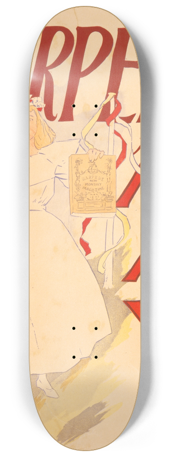 Edward Penfield - Harpers for May 8.25 inch art skate deck