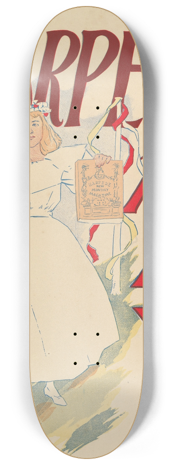Edward Penfield - Harpers, May 8.25 inch art skate deck