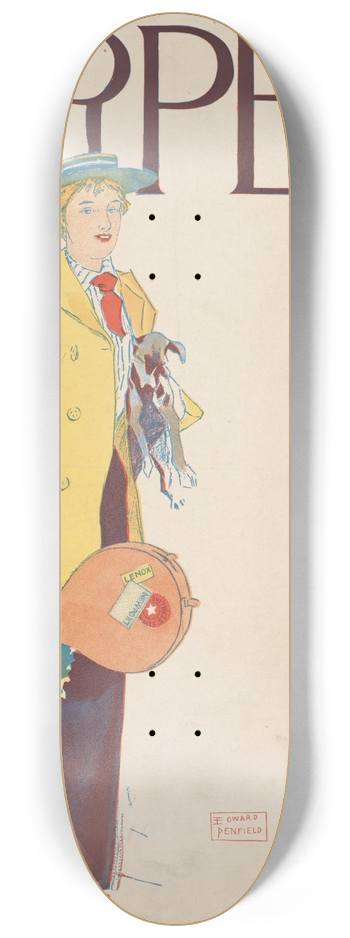 Edward Penfield - Harpers October 8.25 inch art skate deck