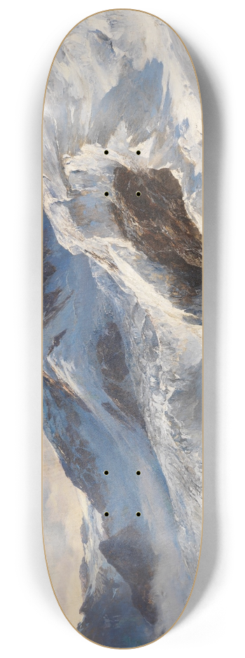 Edward Theodore Compton - Lyskamm (Monte-Rosa) 8.25 inch art skate deck