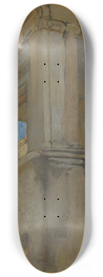 Edwin Austin Abbey - ArchitecturalStudy 8.25 inch art skate deck