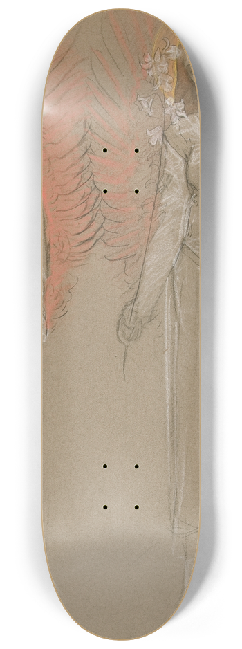 Edwin Austin Abbey - TwoAngels 8.25 inch art skate deck