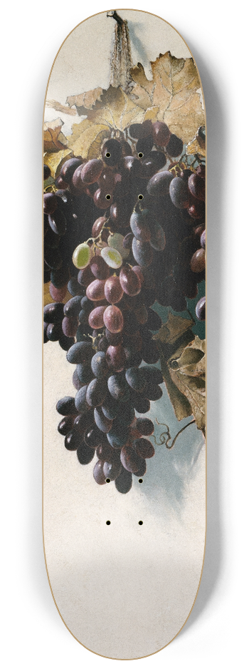 Edwin Deakin - Still Life with Grapes 8.25 inch art skate deck
