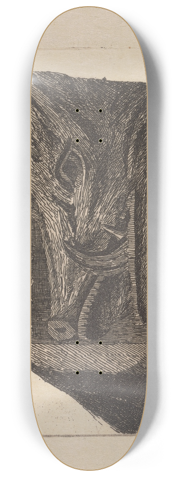 Edwin Edwards - Bears Head 8.25 inch art skate deck