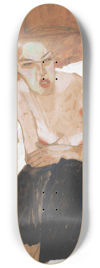 Egon Schiele - Die Hmische 8.25 inch art skate deck