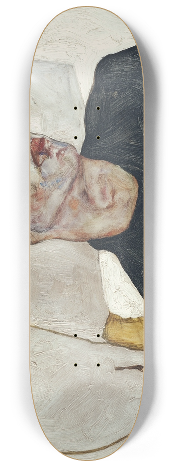 Egon Schiele - Self-Portrait With Physalis 8.25 inch art skate deck