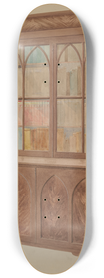 Eileen Knox - Bookcase  Gothic Type 8.25 inch art skate deck