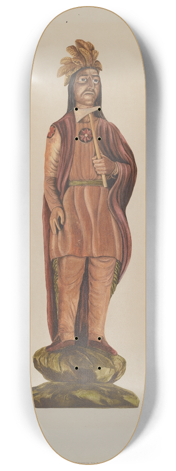 Einar Heiberg - Cigar Store Indian 8.25 inch art skate deck