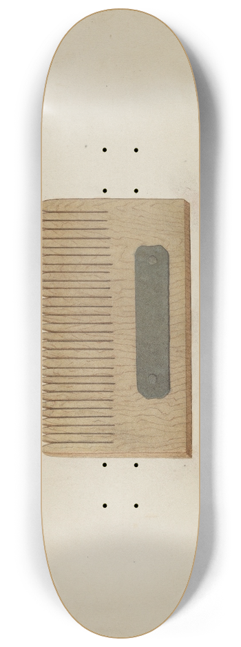 Elbert S. Mowery - Shaker Comb for Grass Seed 8.25 inch art skate deck