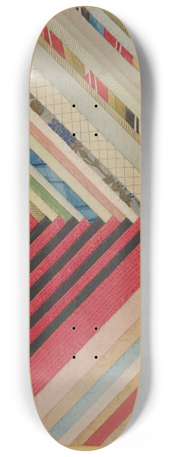 Elbert S. Mowery - Silk Quilt 8.25 inch art skate deck