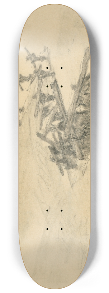 Elemr Halsz-Hradil - Delivering Plates and Changing Battlegroups 8.25 inch art skate deck