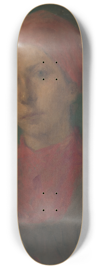 Elemr Halsz-Hradil - Peasant girl 8.25 inch art skate deck