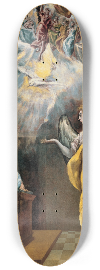 El Greco (Domenikos Theotokopoulos) - The Annunciation 8.25 inch art skate deck