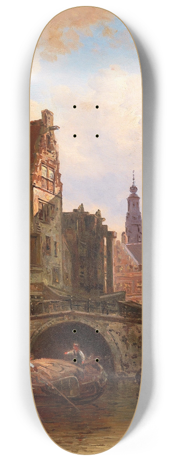 Elias Pieter van Bommel - Scene in Amsterdam 8.25 inch art skate deck