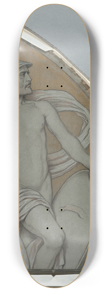 Elihu Vedder - Cartoon forMars 8.25 inch art skate deck