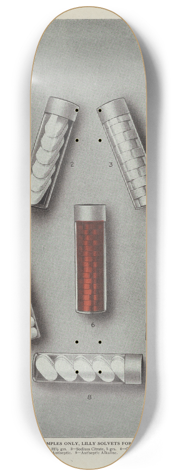 Eli Lilly & Company - Display samples only, Lilly solvets for solutions 8.25 inch art skate deck