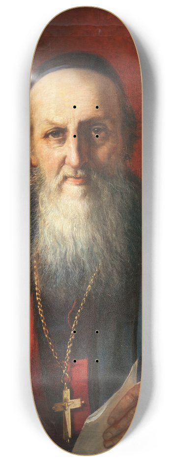 Elisabeth Jerichau Baumann - The Armenian Bishop Adoardo 8.25 inch art skate deck