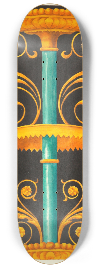 Elizabeth A. Nedwill - Pompeian Ornament II 8.25 inch art skate deck