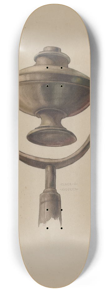 Elmer G. Anderson - Firemans Torch 8.25 inch art skate deck